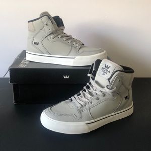 SUPRA Vaider grey suede skate shoes